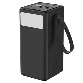 Power Bank Platinet, 60000mAh, PD 20W, SCP 22.5W, 4x USB-A, 2x USB-C, incarcare rapida, afisaj digital, lanterna integrata, cablu USB-C 1m inclus, PMPB6020 [1]