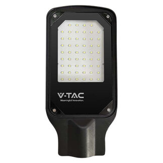 Corp iluminat stradal LED V-TAC, 30W, 4000K alb neutru, 2510lm, LED SMD, unghi iluminare 110, carcasa aluminiu neagra, IP65, 266x129x37mm, VT-15035ST [1]