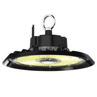 Corp iluminat LED industrial UFO Highbay V-TAC, 150W, 6500K alb rece, 23250lm, eficienta 155lm/W, cip SMD CREE, unghi 90, IP65, IK06, carcasa aluminiu neagra, VT-91152, SKU 240766 [1]