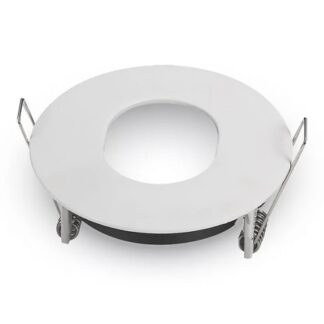 Corp spot rotund incastrabil V-TAC, soclu GU10, aluminiu, alb mat, diametru 88mm, inaltime 38mm, gaura montaj 75mm, VT-786, SKU 3612