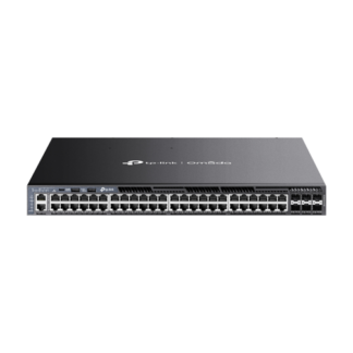 Switch 48 porturi PoE RJ45 Gigabit, 6 x SFP+ 10G, 2 x surse, L3 Management, 1U - TP-Link Omada SG6654XHP Switch 48 porturi PoE RJ45 Gigabit, 6 x SFP+ 10G, 2 x surse, L3 Management, 1U - TP-Link Omada SG6654XHP