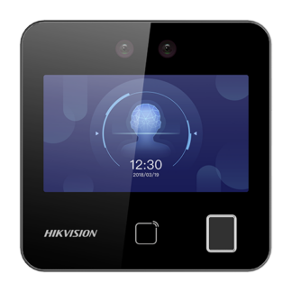 Terminal control acces Hikvision, recunoastere faciala, amprenta, card M1, ecran tactil 4.3 inch, Wi-Fi, DS-K1T343MFWX-B/S [1]