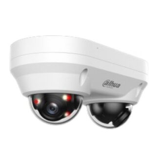 Camera supraveghere IP Dome cu iluminare duala Dahua WizSense Dual-Directional IPC-HDBW2449F-AS-E2-IL, 2 x 4 MP, 2.8 mm, IR 30 m, lumina alba 20 m, microfon, slot card, PoE [1]