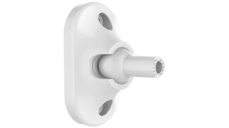 Suport universal pentru detectori de interior Hikvision, montaj perete sau tavan, unghi reglabil orizontal -40/+40 si vertical 0-90, alb, DS-PDB-IN-Universalbracket, DS-PDB-IN-UBKT1 [1]