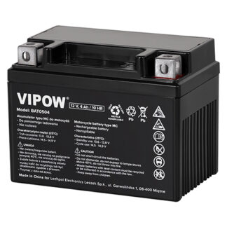 Acumulator moto VIPOW MC, 12V, 4Ah, pentru motociclete, scutere si ATV-uri, BAT0504 [1]