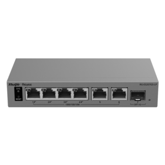 Switch L2, 6 x RJ45 1G (4 x PoE+), 1 x SFP 1G, Putere PoE 40W, Cloud Management - Ruijie Reyee