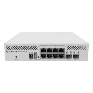 Switch L2, 8 x RJ45 2.5G, 2 x SFP+ 10G, RouterOS v7, USB - MikroTik [1]