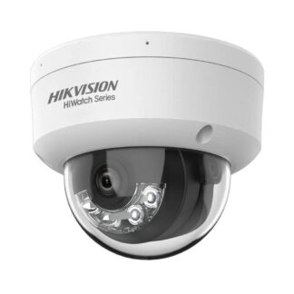 Camera supraveghere IP Dome HiWatch 4MP, Dual Light IR 20m si lumina alba 20m, microfon, PoE, lentila 2.8mm, HWI-D140HA-LUC