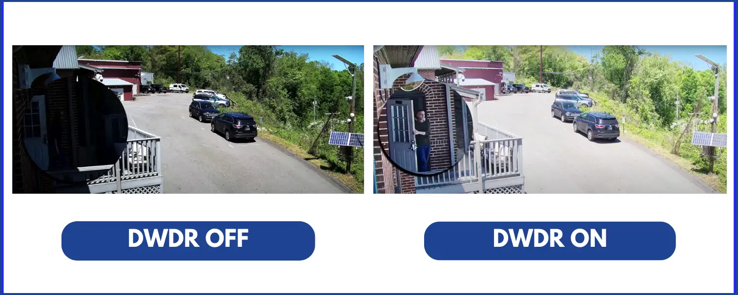 Exemplu de corecție digitală DWDR